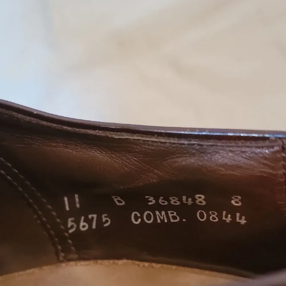 Allen Edmonds Burgub Oxfords Sleek Cap-Toe 11 B Park Avenue